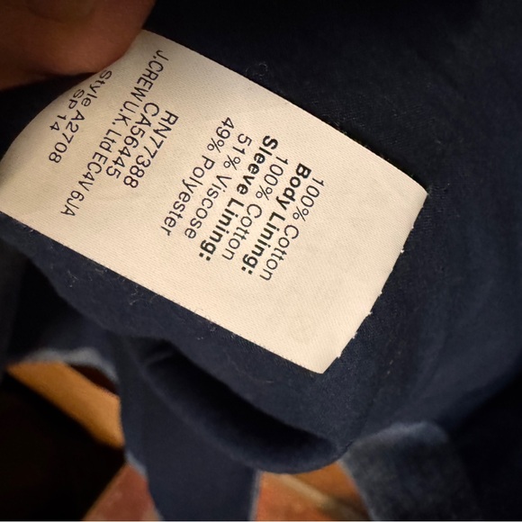 J. Crew Denim Chambray Schoolboy women’s Blazer - Picture 7 of 8